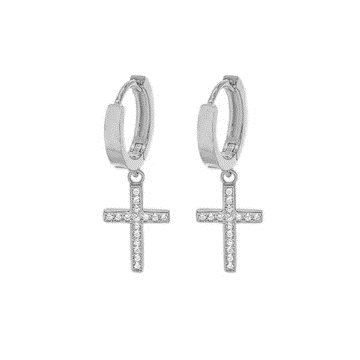 STERLING SILVER GOLD PLATED CRYSTAL SCRATCHED SMALL HOOPS EARRING –  TECHNOSTATION