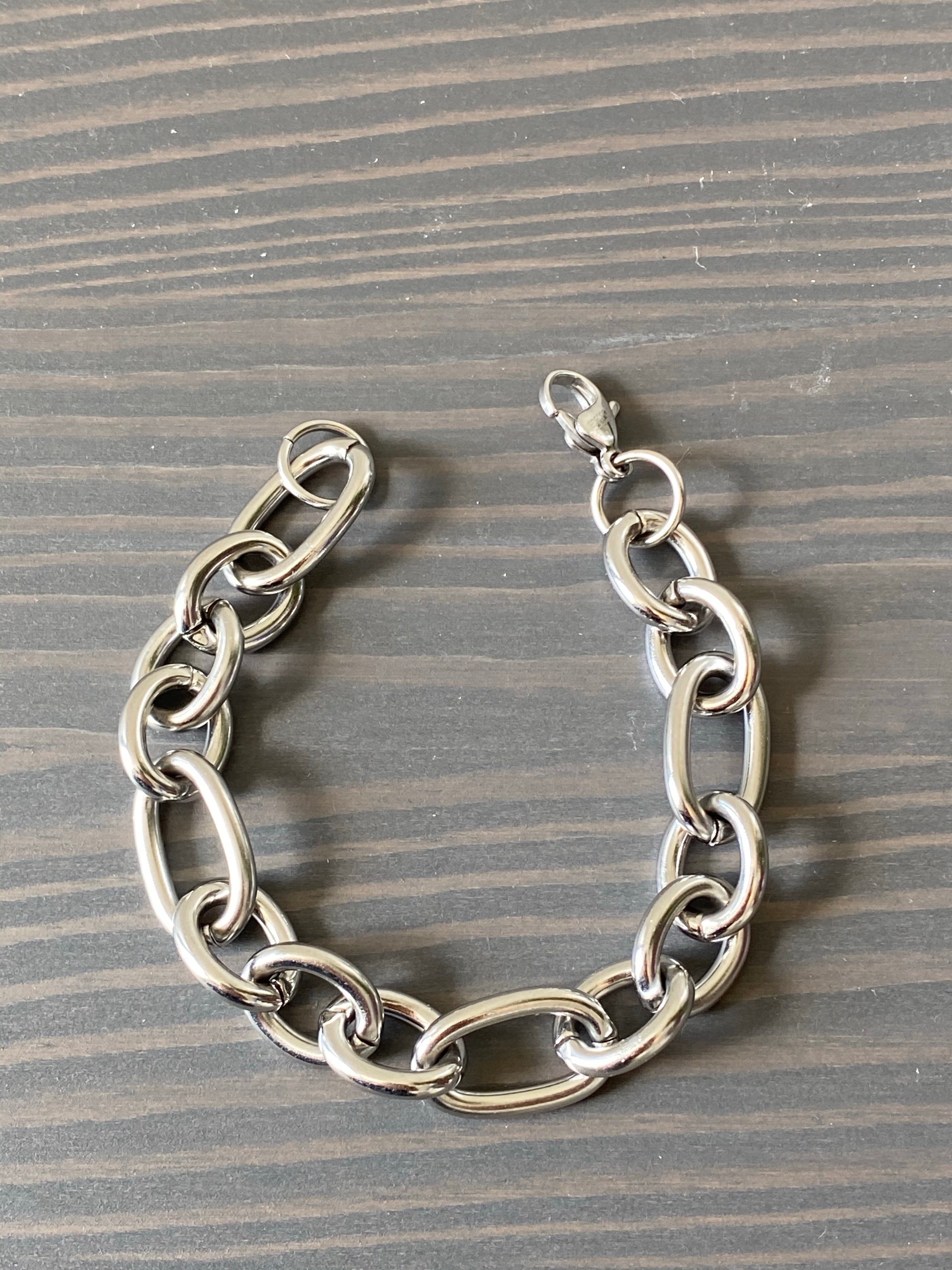 STAINLESS STEEL PAPERCLIP LINK BRACELET – TECHNOSTATION